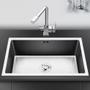 Imagem de Cuba Inox Cozinha Sobrepor E Embutir 45x35cm. Com Escorredor