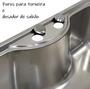 Imagem de Cuba Inox Gourmet Fabrinox N6545 65cm polida e cesto