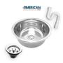 Imagem de Cuba Inox Gourmet Redonda 300X300X150Mm Polida American