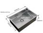 Imagem de Cuba Inox Quadrada Gourmet Calha C Valvula 60 X 40 Pia Umida - Estilo e Funcionalidade para Seu Espaço  AJLstore