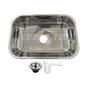Imagem de Cuba Inox Tecnocuba N1 46x30x17cm com Válvula e Sifão Flexível Gratuitos
