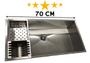 Imagem de Cuba Moderna 60X40 Inox 304 Pia Quadrada Com Canal Equipado Ajl - Estilo e Funcionalidade para Seu Espaço  AJLstore