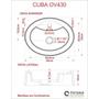 Imagem de Cuba para Banheiro OV43W Oval Onix Compace