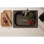 Imagem de Cuba para cozinha gourmet pia aço inox com acessórios Carajás pingoo.casa - Preto