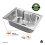 Imagem de Cuba para Cozinha pia Gourmet inox Carajás acessorios Pingoo.casa