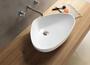 Imagem de Cuba Pia Louça Apoio Porcelana Branca Banheiro Lavabo Lavatório + Válvula Click - CLV54 + VV101