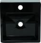 Imagem de Cuba Pia PLATINUM de Apoio/ Sobrepor Preta de Mármore Sintético Quanta 40x37 para Banheiro/ Lavabo