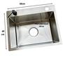 Cuba Quadrada Gourmet 50x40cm Aço Inox 304 C/ Acessórios Cozinha Pia - Moreira importação Imagem de Cuba Quadrada Gourmet 50x40cm Aço Inox 304 C/ Acessórios Cozinha Pia