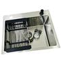 Cuba Quadrada Gourmet 50x40cm Aço Inox 304 C/ Acessórios Cozinha Pia - Moreira importação Imagem de Cuba Quadrada Gourmet 50x40cm Aço Inox 304 C/ Acessórios Cozinha Pia