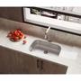 Imagem de Cuba Retangular 56X35X17Cm Inox Escovado Com Valvula 4 1/2