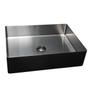 Imagem de Cuba retangular banheiro inox 304 escovada com válvula click