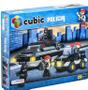 Imagem de Cubic Polícia Swat Choque 311 peças 3 em 1 Com 4 Mini Figuras +6 Anos Compatível Lego