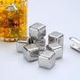 Imagem de Cubo De Gelo Artificial De Inox Com Pegador De Gelo