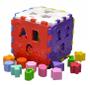 Imagem de Cubo Didatico Blocos De Encaixe Brinquedo Educativo 18 Peças