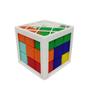 Imagem de Cubo Encaixe Quebra Cabeça Puzzle Tetris Grande 8 cm com Base