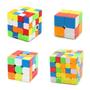 Imagem de Cubo Mágico 2x2x2 + 3x3x3 + 4x4x4 + 5x5x5 Moyu Meilong (4 cubos)