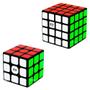 Imagem de Cubo Mágico 3x3x3 + 4x4x4 Qiyi Preto (2 cubos)