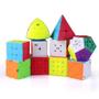 Imagem de Cubo Mágico Infantil Quebra-cabeça Série Qiyi 2x2 3x3 4x4 5x5 Skewb Pyraminx Cubo Mágico Brinquedo