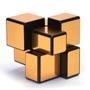 Imagem de Cubo Mágico Mirror Blocks 2x2x2 Qiyi Dourado