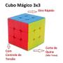 Imagem de Cubo Mágico Profissional Interativo 3x3 Colorido Brinquedo Unissex Giro Leve Macio Clássico Cognitivo Compacto