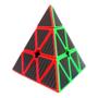 Imagem de Cubo Mágico Pyraminx Pirâmide Triângulo Carbon Profissional