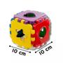 Imagem de Cubo Pedagógico De Encaixes Brinquedo Educativo Infantil