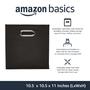 Imagem de Cubos de Armazenamento Dobráveis Amazon Basics - Pacote com 6 Unidades (Pretos)