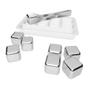 Imagem de Cubos de gelo aco inox metal reutilizável pegador kit com 8 