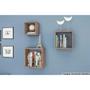 Imagem de Cubos Decorativo Quarto Bebê Nicho Triplo AM 3078 Rustico - Movelbento