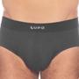 Imagem de Cueca Adulto Slip Micromodal Sem Costura Lupo  Grafite P