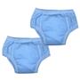 Imagem de Cueca Algodão Absorvente para Desfralde Kit 2unds Lisa Azul