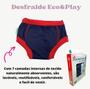 Imagem de Cueca Algodão Desfralde Absorvente Kit 2 unds Ecokids Trator