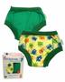 Imagem de Cueca Algodão Desfralde Absorvente Kit 2unds EcoPlay Monstro/verde