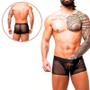 Imagem de Cueca Boxer em Tule Transparente sem Forro