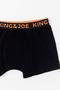 Imagem de Cueca Boxer King e Joe Neon  Preto com Laranja