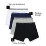 Imagem de Cueca Boxer Masculina Calvin Klein - Pacote com 4 (Azul Lua - XL)