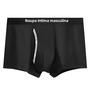 Imagem de Cueca Boxer Masculina De Algodão Respirável De Cintura Média Para Meninos Roupa Íntima Esportiva
