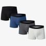 Imagem de Cueca Boxer Masculina - Pacote com 4 Unidades - Confortável e Estilo Sólido