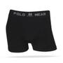 Imagem de Cueca Boxer Premium Lisa PRETA Tamanho G Polo Wear