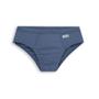 Imagem de Cueca Infantil Slip Kit 3 cuecas Azul Básicas Lisa Confortável Tradicional Menino Juvenil Elástico na cintura Lupo