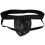 Imagem de Cueca Jockstrap Bojo Frontal Plus Tule Transparente Preto Cuecas SexLord Underwear