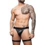 Imagem de Cueca jockstrap em cirrê com ligas elásticas e argolas tamanho único steves designer