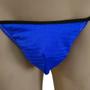 Imagem de Cueca jockstrap fio dental tecido respiravel furadinho forrada Azul BIC