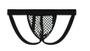 Imagem de Cueca jockstrap sexy suporte atletico com faixa aberta tecido arrastao furadinho sem forro