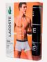 Imagem de Cueca Lacoste Trunk Boxer Lettered Waist Preta Pack 3UN