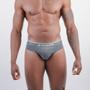 Imagem de Cueca Nawes Slip Lisa em Algodão com Elástico Exposto N01 C/3