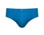 Imagem de Cueca plus size slip algodão lisa azul - ref7066