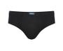 Imagem de Cueca plus size slip algodão lisa  preta