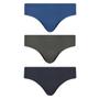 Imagem de Cueca selene slip kit com 3 11910 algodão masculina tradicional