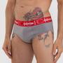 Imagem de Cueca Slip Max Compress Cinza/Vermelho